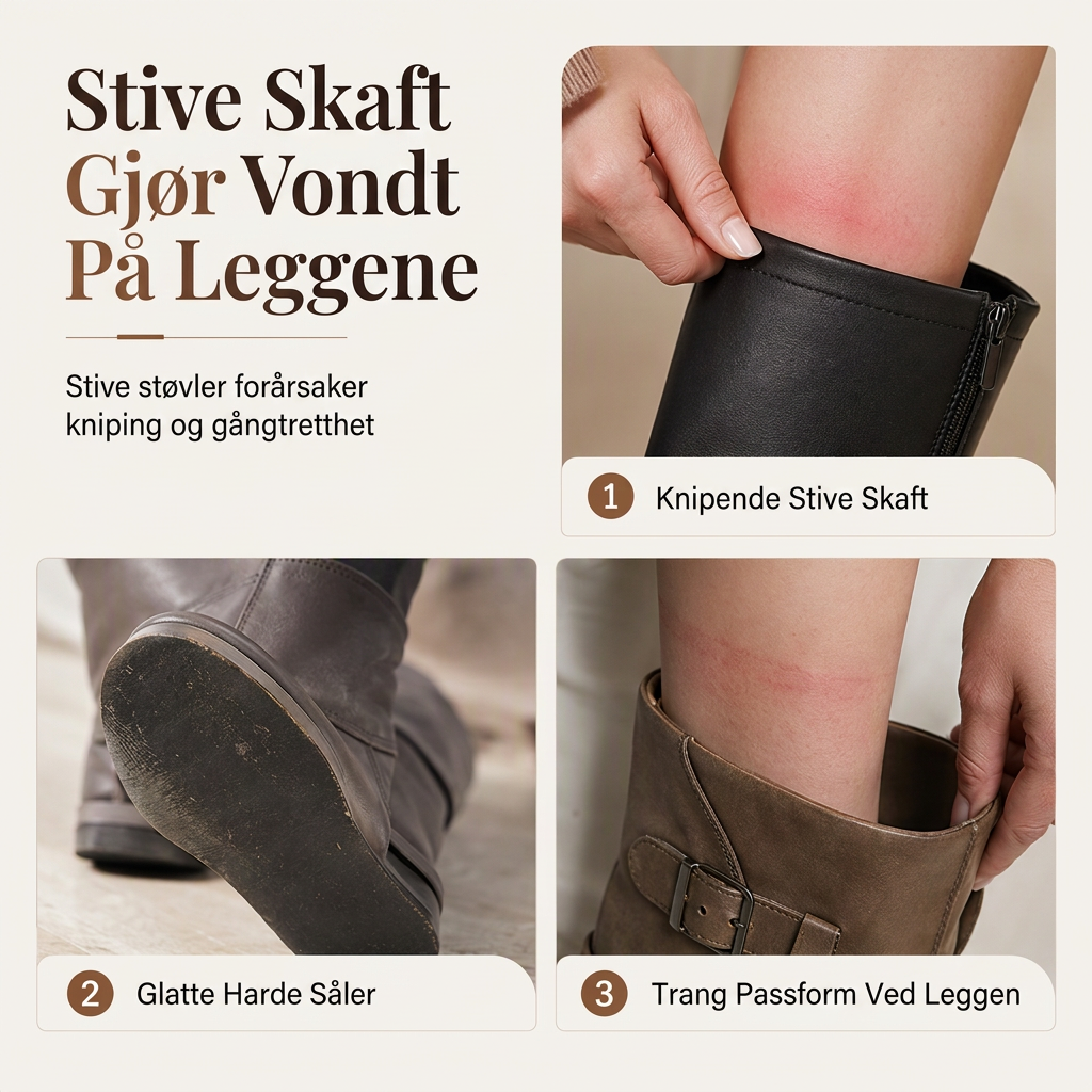 👢 Snørestøvler til kvinder med slouchy skaft til midt på læggen