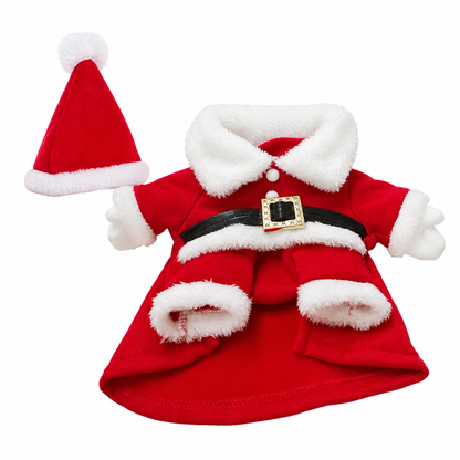📢📢 50 % RABAT! ⏰ Julekostume til hunde og katte – efterårs- og vinteroutfit med julemandsdragt og snefnugskappe 🎅❄️