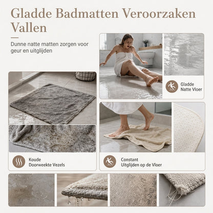 ✨ Luksuriøs vaffelvævet bademåtte – Hurtigtørrende komfort og skridsikkert greb! 🚿