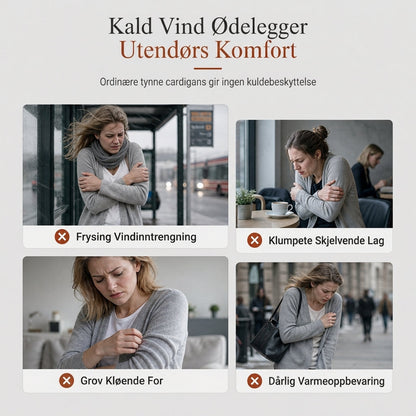 🤎 Halvlang hættetrøje til kvinder med bomuldsfor – perfekt til efterår og vinter 🍂