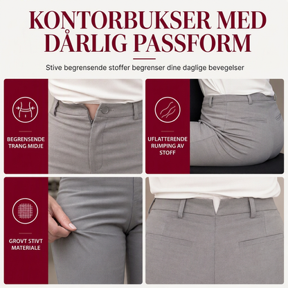 🍂 Elegante damebukser med høj talje og vide ben – perfekte til efterår og vinter ✨