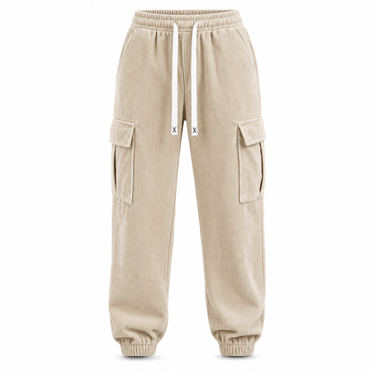 ☁️👖 Afslappede joggingbukser i fløjl til kvinder