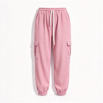 ☁️👖 Afslappede joggingbukser i fløjl til kvinder