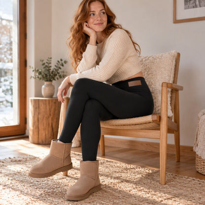 ❄️🖤 Termobukser til kvinder med høj talje