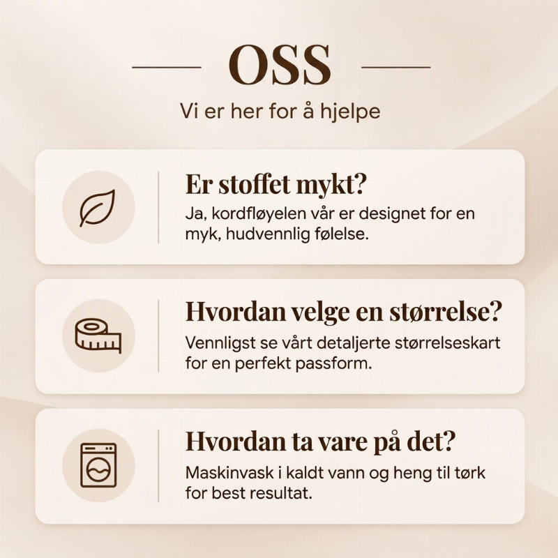 🧸 Afslappede retrobukser i fløjl til kvinder