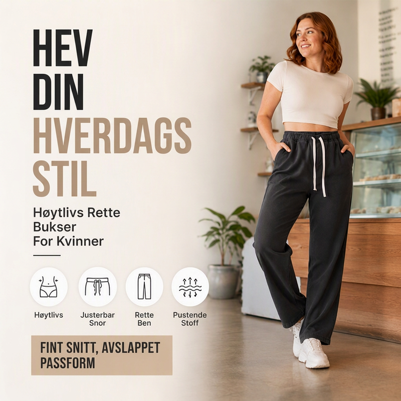 👖 Lige denimjeans til kvinder med varmt foer