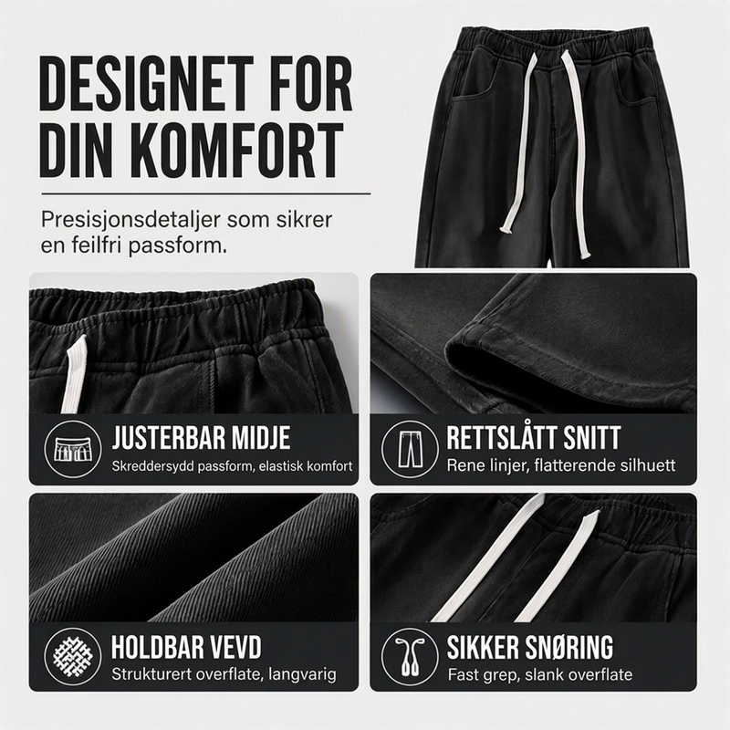 👖 Lige denimjeans til kvinder med varmt foer