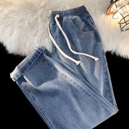 👖 Lige denimjeans til kvinder med varmt foer
